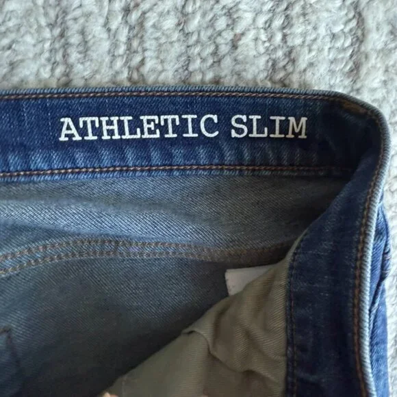 Madewell Athletic Slim Jeans Blue W33 L30 - Picture 2 of 4